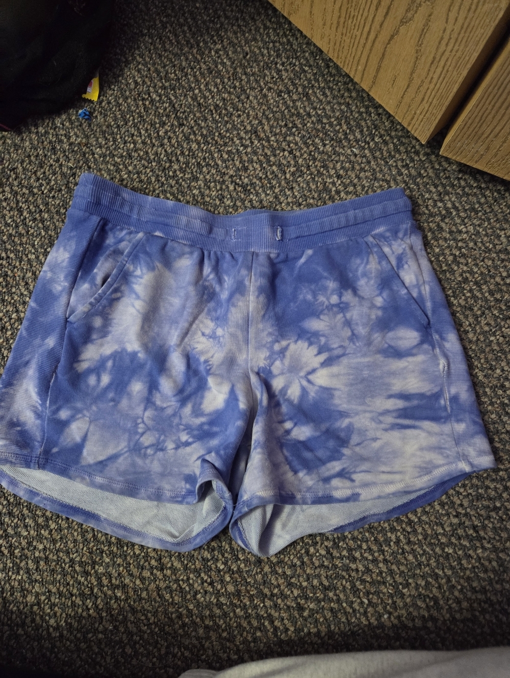 Tie-Dye Blue Women's Lounge Shorts